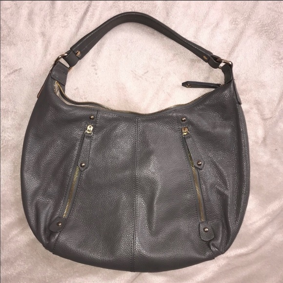 Erica Anenberg Gray leather shoulder purse - Picture 6 of 6